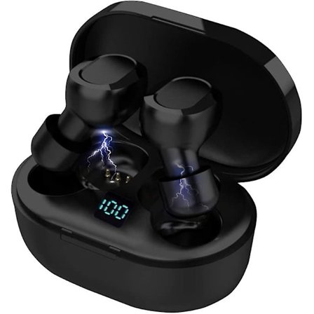 Trådlösa öronsnäckor Bluetooth 5.0 Tws-hörlurar med Acsergery-mikrofon Trådlös Bluetooth-present