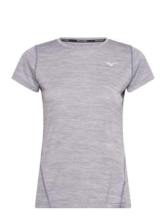 Impulse Core Tee W T-shirts & Tops Short-sleeved Grå Mizuno*Betinget Tilbud