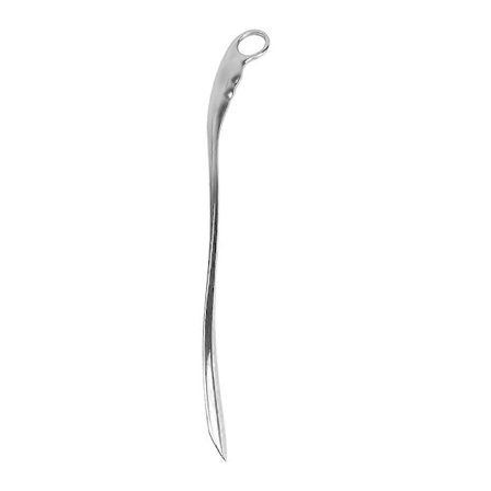 Glid let ind i skoene med dette ergonomiske skohorn i rustfrit stål {REN}