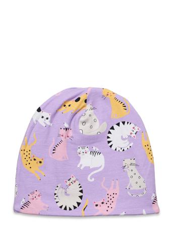 Jersey Beanie Cats Aop Accessories Headwear Hats Beanies Multi/mønstret Lindex