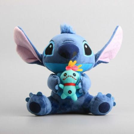 Disney Lilo & Stitch Plysjeleketøy Stitch Holder Scrump Myk dukke 23CM
