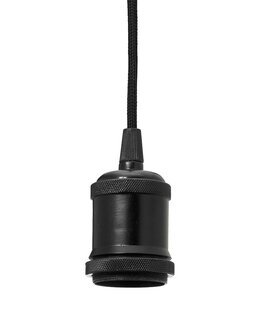 Ophæng 3,5 m tekstilkabel Sort