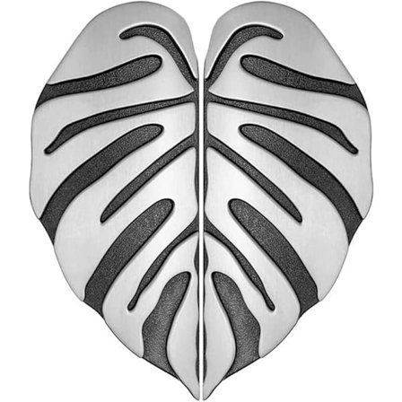 1 Pari Lehtimuotoisia Laatikon Vetimiä Huonekalujen Vetimiä Yhteensopiva Keittiön Kaapin Laatikon Lipaston Kaapin Vaatekaapin Koristeluun (Hopea)