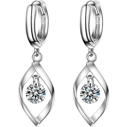 925 Sterling Silver Örhängen med Krok