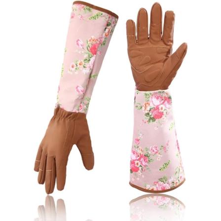 Havearbejds Handsker med Lange Ærmer, Håndledsbeskyttelse, Havearbejde, Beskæring, Roser, Beskyttende Handsker, Unisex, Et Par (Brun)