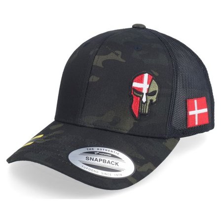 Army Head - Camo trucker Keps - Denmark Army Skull Multicam Black Trucker @ Hatstore