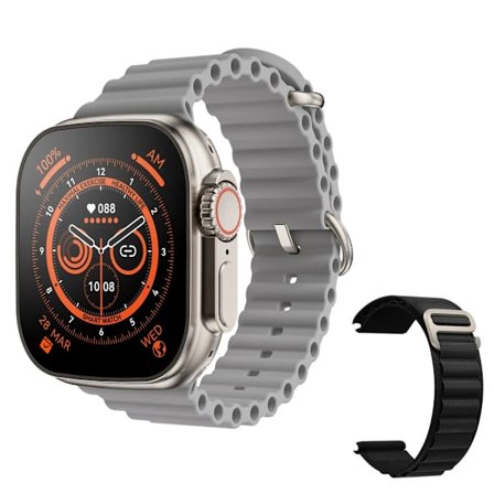 Smart Watch Ultra 8 NFC GPS Track 49mm Mænd Kvinder Smartwatch Serie 8 Termometer Bluetooth-opkald Vandtæt Sport Til Apple