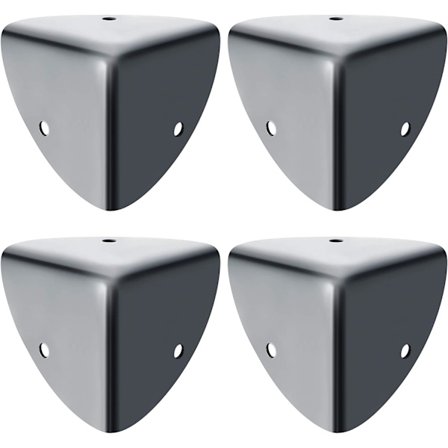 Rostfria hörnskydd i metall för bord, barnsäkra