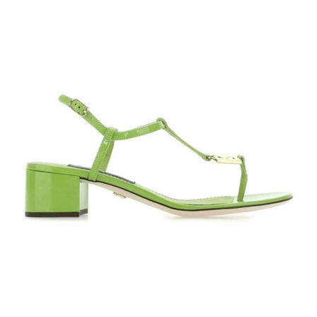 Dolce & Gabbana, High Heel Sandals Groen, Dames, Maat:40 EU