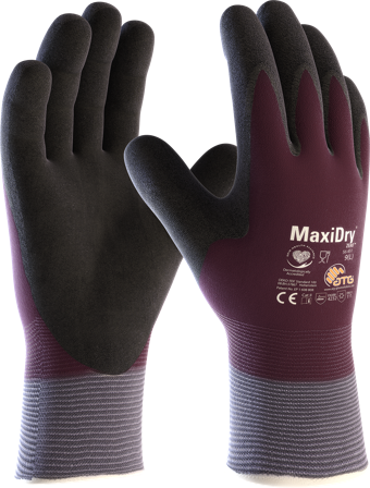 ATG MaxiDry ZERO Vinterhandske Nitril, Heldoppad 9, Arbetskläder