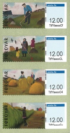 Færøerne - Frankeringsmærker 2020 Høhøsten - Postfrisk sæt 4v