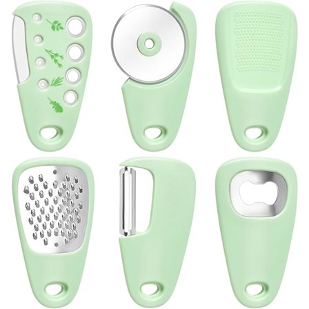 Multifunksjonell 6-delt rivjern potet slicer artefakt rivjern kjøkken grønnsak rivjern slicer hjem egnet for hjem camping