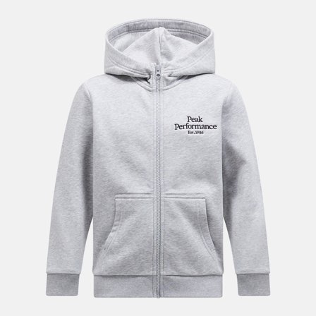 Peak Performance - Original Zip Hood Melange Junior