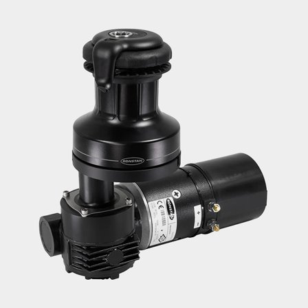 Winch d'écoute électrique Ronstan Orbit Winch 40 QT E1, 12 V, pour cordage Ø7 - 12 mm, self-tailing, vitesse fixe, moteur sous le pont, aluminium, 