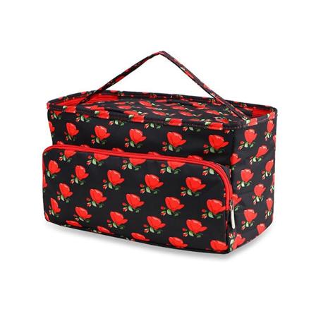 Heklet veske, garnlagringsorganisator gratis med 3 maljer, strikkeprosjektveske og organisatorhåndverk B([HK])