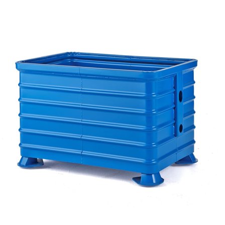 Pallcontainer, 1200x800x800 mm, blå