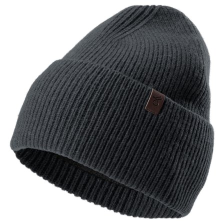 Donkergrijze Beanie van Gerecyclede Wol met Manchet voor mannen - Beanie mutsen