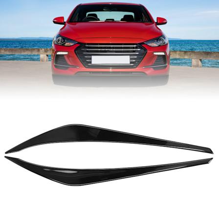 2 kpl P valon Kulmakarvat Etu Vasen Oikea Musta Valo Silm luomen Trimmi Peite Vaihto Hyundai Elantra 2016 2018