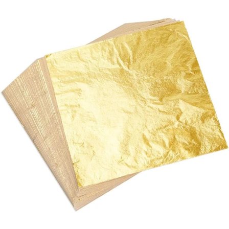 /EA/Set med 100 ark imitationsguldblad för hantverksförgyllning, kreativ