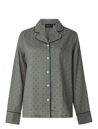 Isabella Lyocell Pajama Set Pyjamas Grønn Lexington Home*Betinget Tilbud