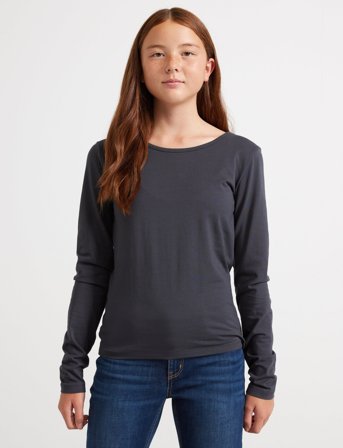 Lindex Top With Cross Back - Grey - 128