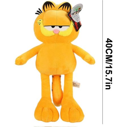 Sød Garfield The Cat Plys Dyr Gaver Legetøj Plys Puder Drenge Piger Gul Kat Dyr Tegneserie Figurer 15,7 Tommer (FMY)