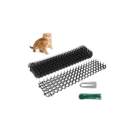 10 stk Anti-katt med pigger 49CM Avvisende Matte med Pigg-gitter Anti-hund Matte for Hjem Hage Gjerde Innendørs Utendørs (10 stk)
