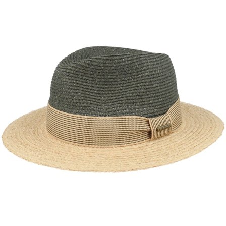 Stetson - Grün straw Hut - Toyo/Raffia Olive/Natural Traveller Straw Hat @ Hatstore