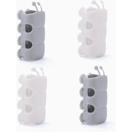 4 stk. silikone brusehovedholder, sugekop stansfri brusehovedholder