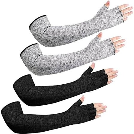 2 Par Anti-Skære Beskyttelsesærmer Armærmer Sikkerhedsskæremodstand