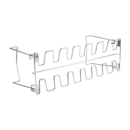 Rostfritt fällbart kycklingbenstativ för hem, ugn, grillplatta, grillstativ, grillverktyg