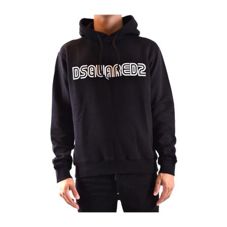 Dsquared2, Hoodies Czarny, Mężczyzna, Rozmiar: M