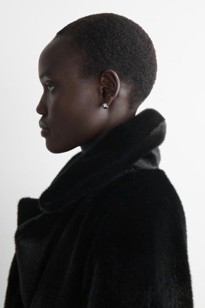 COS Women's Pendientes Medio Aro Mini in Plateado