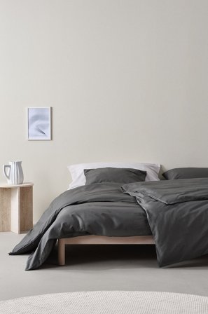 Jotex - Dynetrekksett Enkeltseng Økologisk Grå - ZACK - Kjøp Enkeltseng hos Jotex