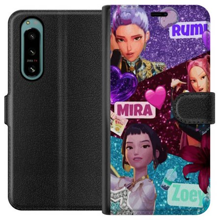 Yhteensopiva Lompakkokotelo Sony Sony Xperia 5 IV Borussia Dortmundin BVB 09-emblema keltainen ja musta graafinen suunnittelu jalkapallofaneille ja ur