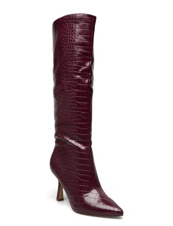 Jazz Up Boot Høye Støvletter Burgunder Steve Madden*Betinget Tilbud