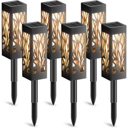 Elegant Trädgårdsdekor: Soldrivna Utomhusgånglampor, Högre Effektivitet för Gård, Gräsmatta, Gångvägsdekoration
