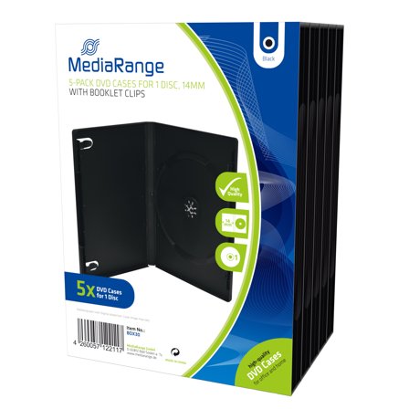 MediaRange Retail-Pack DVD-Case Single - DVD-videoboks