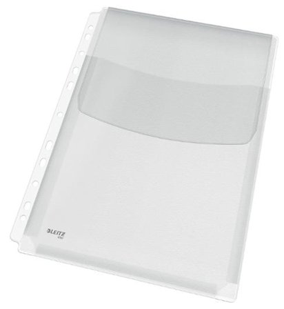 Leitz Plastficka, Premium A4, stansad, 170 mikrometer, PVC, jämn, 11 hål, genomskinlig 5/fp - Lyreco - Kontorsmaterial - Mappar och plastfickor - 