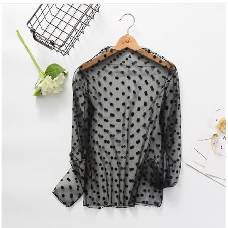 Kvinners Skjorte i Rutete Mønster, Lang Erme, Avslappet Bomullsbluser