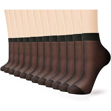 12 Paria Naisten Nylon-Sukkia - 20D Ohut Pantyhose