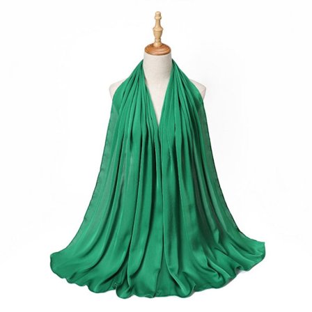 Ensfargede skjerf omslagssjal 6 6