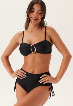 Bubbleroom - Bandeau Bikini Top - Black - Kläder