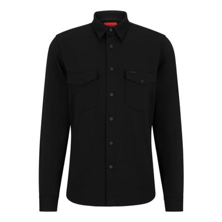 Hugo Boss Casual Shirts , Zwart , Heren , Maat: S