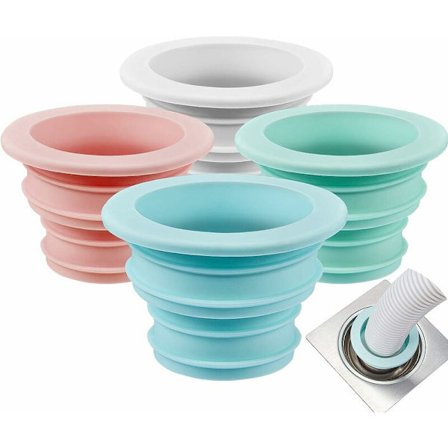 4 st silikonring luftfräschare avloppsrör packning tvättmaskin tätningsplugg för badrum kök rengöring