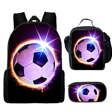Fodbold madkasse penalhus studerende rygsæk fodboldkasse fodboldtaske til børn - Perfekt fodbold