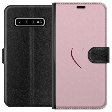 Kompatibelt Lommeboketui til Samsung Samsung Galaxy S10+ SoftPinkLove