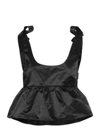 Monki Tie Shoulder Singlet - Black - 34