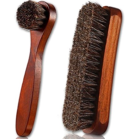 2-pack set med rengöringsapplikator i häst hår