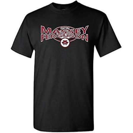 Massey Ferguson T-shirt med T-shirt med logotyp T-shirt med rund hals för herr, t-shirt med korta ärmar underdel Kläder - vuxen, 3xl